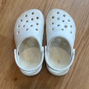 Kids White CROCS -size 8